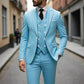 Men's Slim-Fit 3-Piece Suit Set