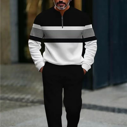 🔥🧵 Conjunto de Sudadera y Pantalones con Estampado Gráfico para Hombre – Estilo urbano atrevido. Máxima comodidad para relajarse o hacer recados. 🎨👖 Look completo, sin esfuerzo. ¡Compra ahora!
