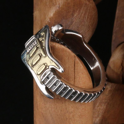 Rock Guitar Open Band Ring