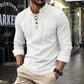 👕 50% OFF NOW! 🔥 Plain Linen-Cotton Blend Shirt for Men – Breathable & Lightweight, Relaxed Fit & Versatile Style 🌿