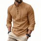 👕 50% OFF NOW! 🔥 Plain Linen-Cotton Blend Shirt for Men – Breathable & Lightweight, Relaxed Fit & Versatile Style 🌿