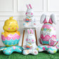 🎁OFERTA DE PASCUA – 🐰🎉3 Globos Gigantes de Conejo 3D de Pie, Autosuficientes, Alegría Festiva