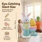 🎁OFERTA DE PASCUA – 🐰🎉3 Globos Gigantes de Conejo 3D de Pie, Autosuficientes, Alegría Festiva