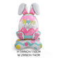 🎁OFERTA DE PASCUA – 🐰🎉3 Globos Gigantes de Conejo 3D de Pie, Autosuficientes, Alegría Festiva