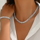 💎 ¡50% DE DESCUENTO AHORA! ✨ Juego de collar y pulsera ajustables de hojas con diamantes de imitación – Diseño elegante, cristales brillantes y regalo perfecto 🍃