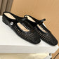 👡50% off!☁️Women's Woven Square-Toe Mary Jane Mules