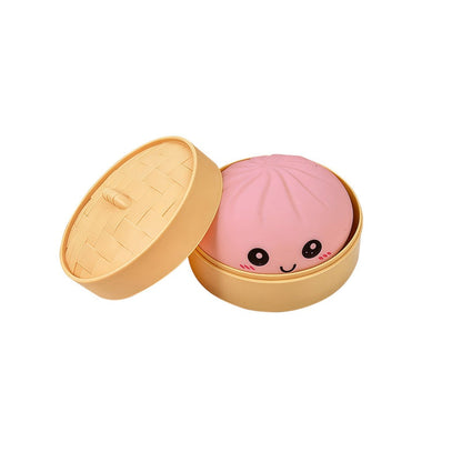 Cute Dumpling Squeeze Toy with Steamer