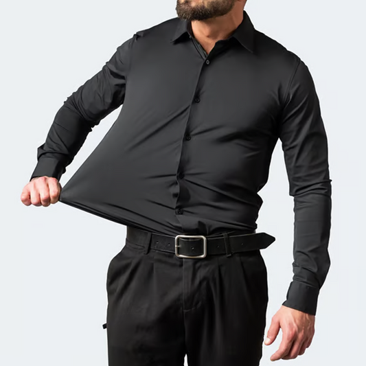 💎 50% OFF! 💎 Men’s High-Stretch Wrinkle-Free Shirt – Ultra-Comfortable, Breathable & Always Crisp for Work or Weekend 👔✨