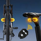 💎 ¡50% DE DESCUENTO! 💎 Luz Trasera de Bicicleta con Control Remoto Inalámbrico – 38 LED, 5 Modos y 5 Horas de Batería para un Giro Seguro y Manos Libres 🚴‍♂️🔴