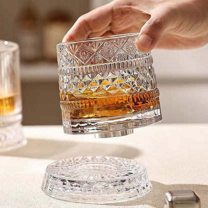 🥳OFERTA ESPECIAL 2026🥳💞¡MÁS DE 50 MIL UNIDADES VENDIDAS!🥃🌀 ¡50% DE DESCUENTO! Vaso de whisky giratorio de 360° – Gira, pero nunca se derrama. Vaso único para tu bar en casa o para regalos. ¡Añade diversión a cada sorbo! 🎁✨