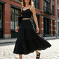 High Waist A-Line Skirt and Cami Top Set