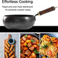 💎 ¡50% DE DESCUENTO! 💎 Wok de hierro grueso sin revestimiento con tapa – Hierro puro saludable, tamaño familiar y apto para todas las cocinas 🍳🔥