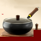 💎 ¡50% DE DESCUENTO! 💎 Wok de hierro grueso sin revestimiento con tapa – Hierro puro saludable, tamaño familiar y apto para todas las cocinas 🍳🔥