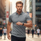 💎 ¡52% DE DESCUENTO! 💎 Camiseta de hombre de manga corta y solapa de secado rápido – Corte atlético, resistente a las arrugas y perfecta para el trabajo o el fin de semana 👕✨