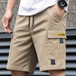 Men's Casual Cargo Shorts with Drawstring Waist