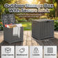 Caja de almacenamiento exterior impermeable con tapa con cerradura