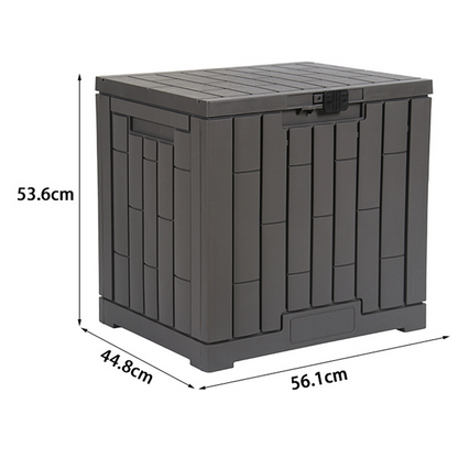 Caja de almacenamiento exterior impermeable con tapa con cerradura