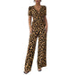 💎 50% OFF THE LEOPARD PRINT JUMPSUIT! 💎 V-Neck, Wide-Leg & Waist-Defining All-in-One ✨