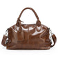 Bolso de mano grande para mujer con asa superior blanda