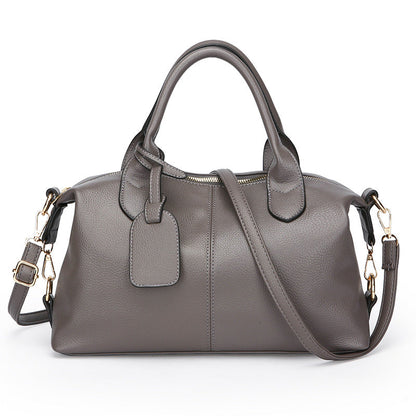 Bolso de mano grande para mujer con asa superior blanda