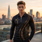 🎁New arrival 50% OFF💥Men's Casual Retro Long Sleeve Zip-Up Polo Shirt