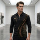 🎁New arrival 50% OFF💥Men's Casual Retro Long Sleeve Zip-Up Polo Shirt