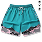 Pantalones Cortos Deportivos Casuales para Mujer con Forro Incorporado