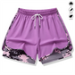 Pantalones Cortos Deportivos Casuales para Mujer con Forro Incorporado