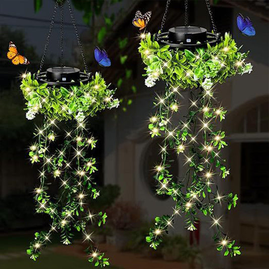 💎 -50% ON SOLAR-POWERED HANGING MILAN GRASS LIGHT! 💎 Lifelike Foliage, Auto On/Off & IP65 Waterproof ✨