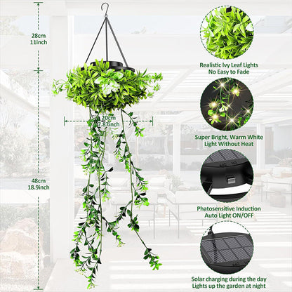 💎 ¡50% DE DESCUENTO EN LA LÁMPARA COLGANTE MILAN GRASS CON ENERGÍA SOLAR! 💎 Follaje realista, encendido/apagado automático y resistencia al agua IP65 ✨