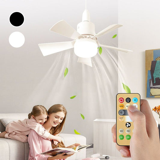 🔥2026 New Arrival🔥2-in-1 Portable Ceiling Fan & Light With Remote Control