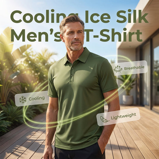 🔥Summer Hot Sale🔥Men's Summer Breathable Collared T-Shirt