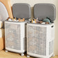 🧺 ¡50% DE DESCUENTO AHORA! 🌀 Cesto de ropa grande ventilado – Movilidad sin esfuerzo, diseño ventilado y tapa que oculta 🏠