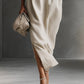 Women's Elegant Dress with Drawstring Waist