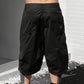 Men's Plus Size Casual Drawstring Capri Pants