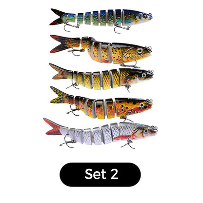 Señuelo de pesca biónico multisegmentado