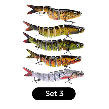 Señuelo de pesca biónico multisegmentado