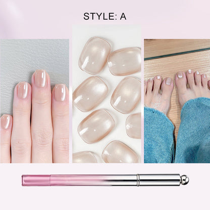 💝💫Pluma de gel todo en uno para manicuras ojo de gato – ¡Crea un impresionante efecto ojo de gato de una sola pasada! Gel magnético, brillo duradero, resultados de salón en casa. 🖤🌌