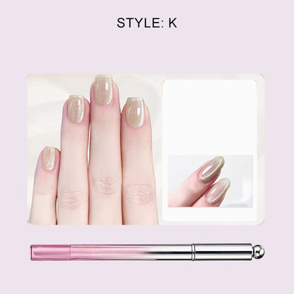 💝💫All-in-one gel pen for cat-eye manicures – Create a stunning cat-eye effect in a single stroke! Magnetic gel, long-lasting shine, salon-quality results at home. 🖤🌌