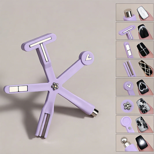 🔥8 in1 Cat Eye Magnet Nail Art Decoration, Strong Magnetic Effect Magnet, Cat Eye Multifunctional Tool