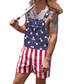 📢📢 ¡50% DE DESCUENTO! ⏰ Mono corto unisex con la bandera estadounidense