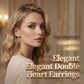 📢📢 ¡50% DE DESCUENTO! ⏰Elegantes Aretes de Aro con Corazones Brillantes