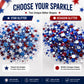 4th of July Glitter Stick – Multi-Use Face, Body & Hair Glitter for Festivals & Patriotic Celebrations