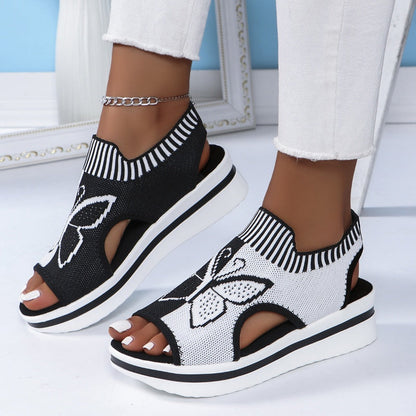 🎁New Arrival 55% OFF💥Women's Casual Peep-Toe Platform Beach Sandals