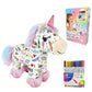 🔥55% OFF 🦄DIY Color-In Unicorn Plush Toy Kit, Washable Reusable Coloring Stuffed Animal, Creative Art Craft Set for Kids Birthday Gift