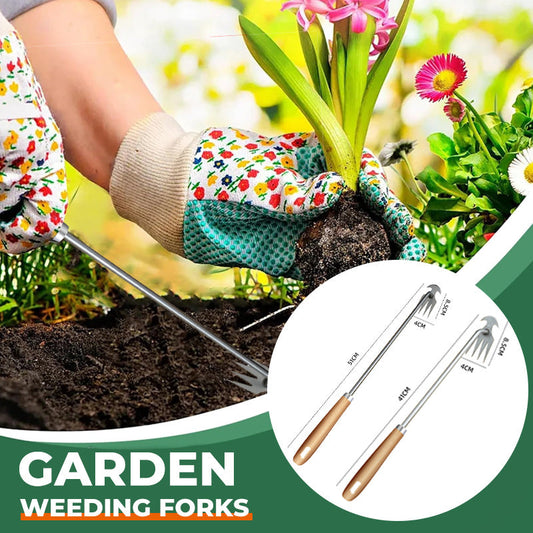 🌿🔧 FLASH SALE 50% OFF! Versatile Weed Puller – Wooden Handle, Stainless Steel, Dual-Function Push/Pull, 2 Sizes, Perfect for Gardening 🌱