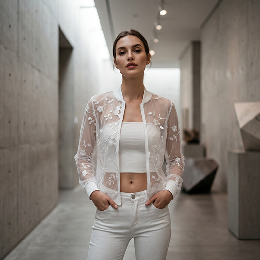 🎉 LIMITED TIME 50% OFF! 👗 Women's Summer Floral Sheer Mesh Jacket – 37K+ Sold! Breathable Mesh & Elegant Embroidery 🌸