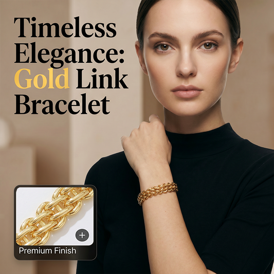 ✨ 2026 Sale — Over 49,000 Sold!💛 Gold Double-Layer Link Bracelet – Timeless Elegance & Polished Shine 🌟