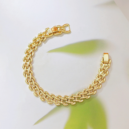 ✨ 2026 Sale — Over 49,000 Sold!💛 Gold Double-Layer Link Bracelet – Timeless Elegance & Polished Shine 🌟