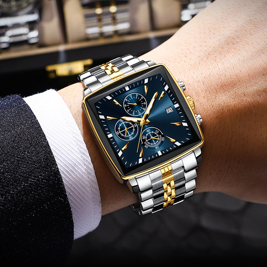 ⏳ Limited time 50% off! 💥Men's Classic Square Dial Quartz Watch